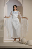 Bridal Belle Lace Sleeve Gown - White