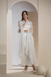Bridal Belle Lace Sleeve Gown - White