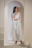Bridal Belle Lace Sleeve Gown - White
