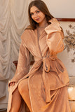 Caramel Glow Wrap Robe