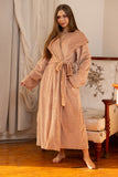 Caramel Glow Wrap Robe