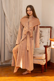 Caramel Glow Wrap Robe