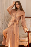 Caramel Glow Wrap Robe