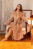 Caramel Glow Wrap Robe