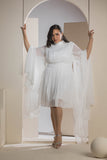 Celestial Pleats Dress - White