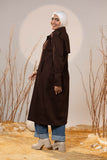 Chocolate Brown Gabardine Classic Trench Coat