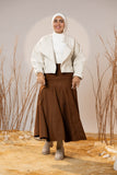 Chocolate Flare Maxi Skirt