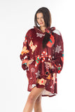 Christmas Oversized Hoodie Blanket – Soft Velvet Fleece