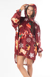 Christmas Oversized Hoodie Blanket – Soft Velvet Fleece