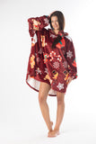 Christmas Oversized Hoodie Blanket – Soft Velvet Fleece