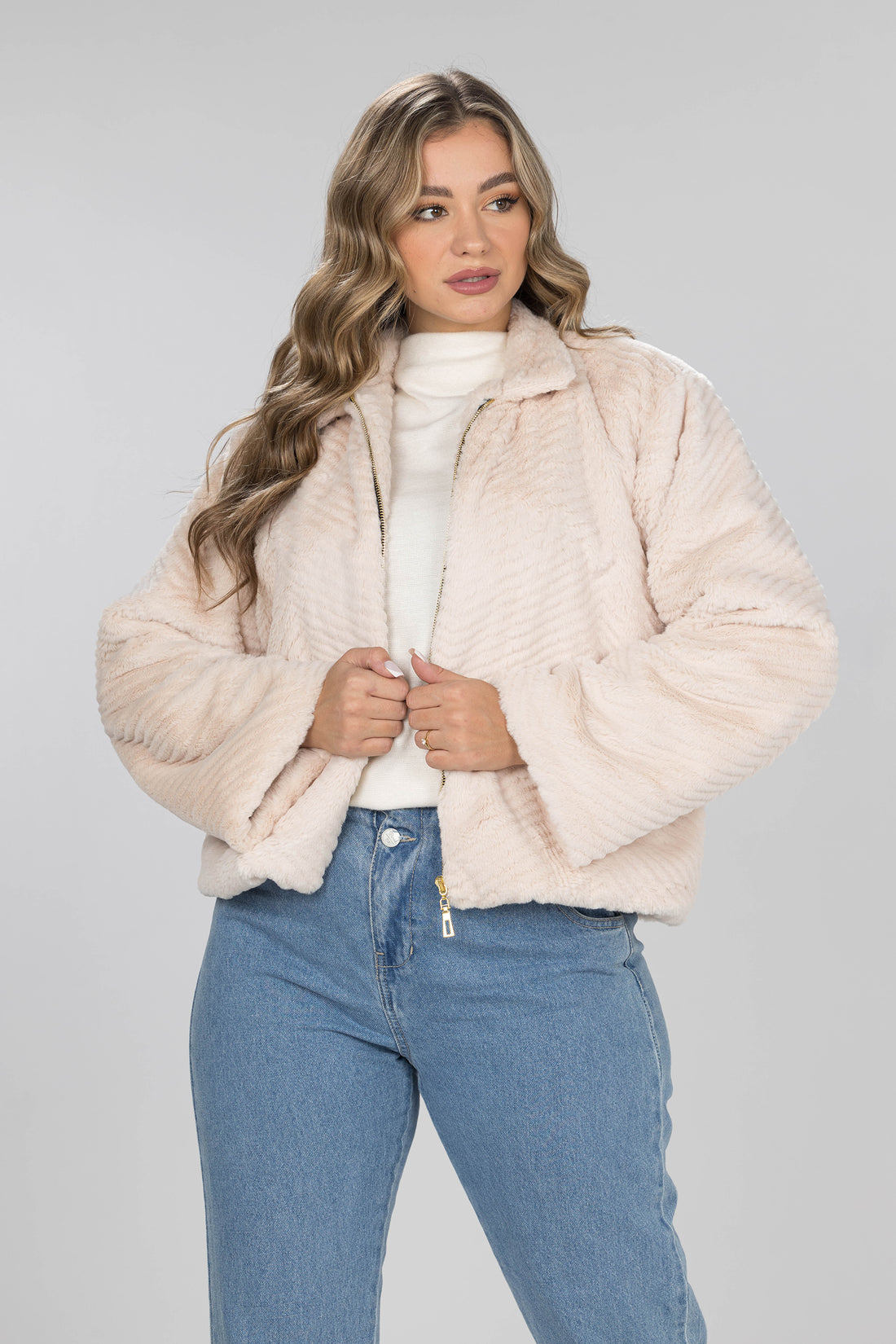Cloud Cream Faux Fur Jacket - Cream
