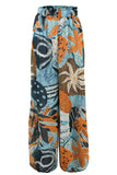 Coral Maze Chiffon Pants