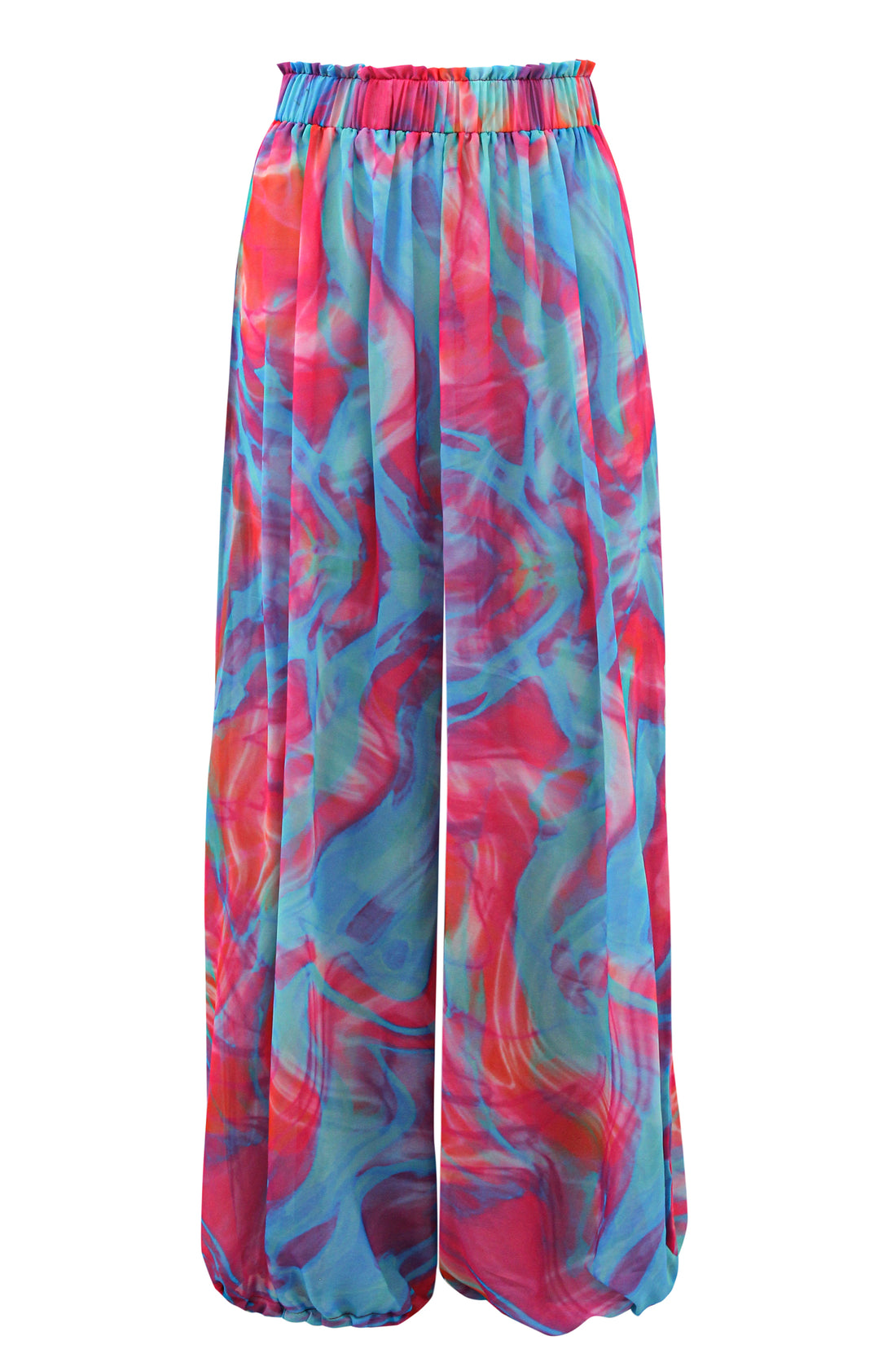 Cotton Candy Chiffon Palazzo Pants