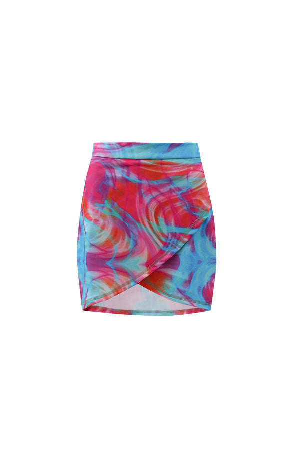 Cotton Candy Wrap Skirt Cover-Up