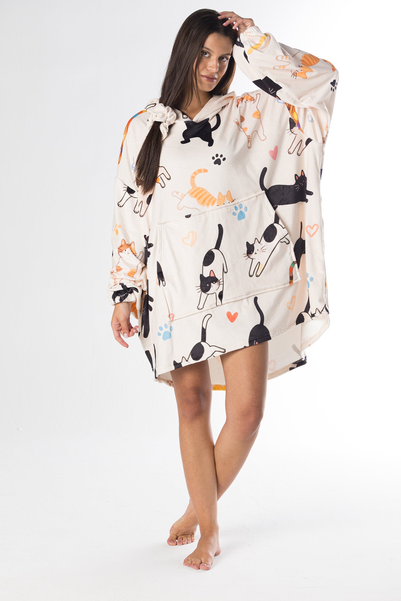 Cozy Catnap Hoodie Blanket