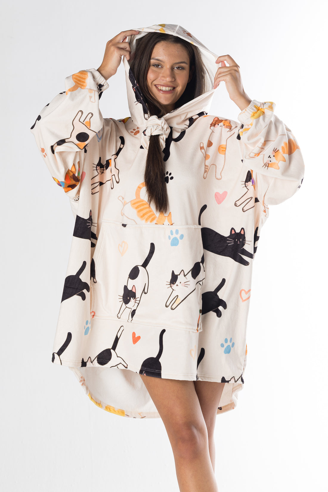 Cozy Catnap Hoodie Blanket