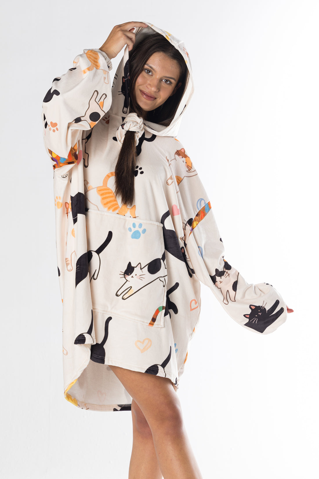 Cozy Catnap Hoodie Blanket