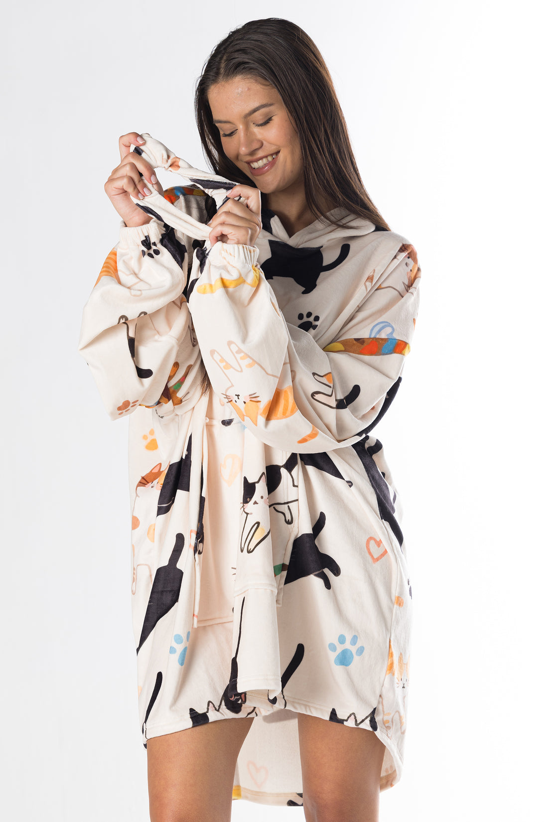 Cozy Catnap Hoodie Blanket
