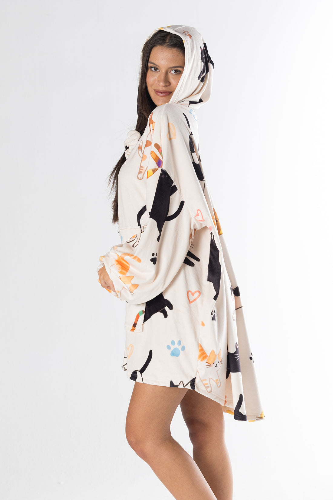 Cozy Catnap Hoodie Blanket