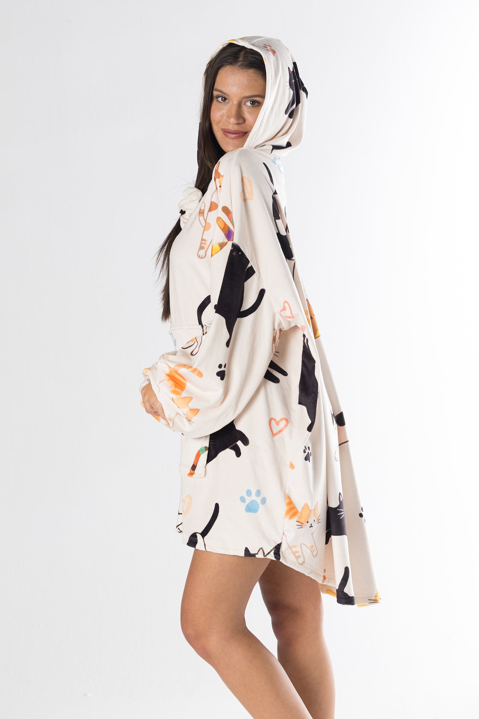 Cozy Catnap Hoodie Blanket
