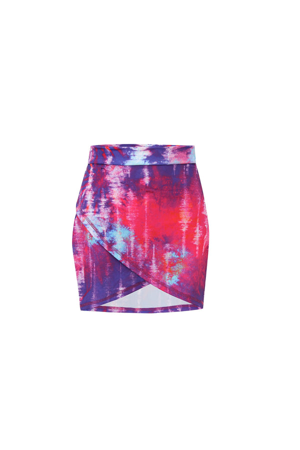 Dream Blaze Wrap Skirt Cover-Up - Purple