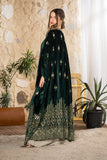 Emerald Heritage Embroidered Velvet Abaya