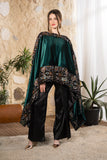 Emerald Mosaic Velvet Cape