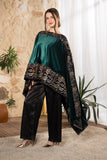 Emerald Mosaic Velvet Cape
