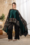 Emerald Mosaic Velvet Cape