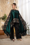 Emerald Mosaic Velvet Cape