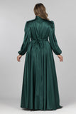 Emerald Radiance Maxi Gown - Emerald Green