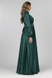 Emerald Radiance Maxi Gown - Emerald Green