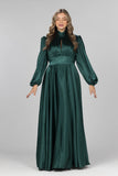 Emerald Radiance Maxi Gown - Emerald Green