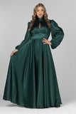 Emerald Radiance Maxi Gown - Emerald Green