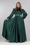 Emerald Radiance Maxi Gown - Emerald Green