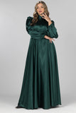 Emerald Radiance Maxi Gown - Emerald Green