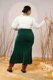 Emerald Sway Midi Skirt