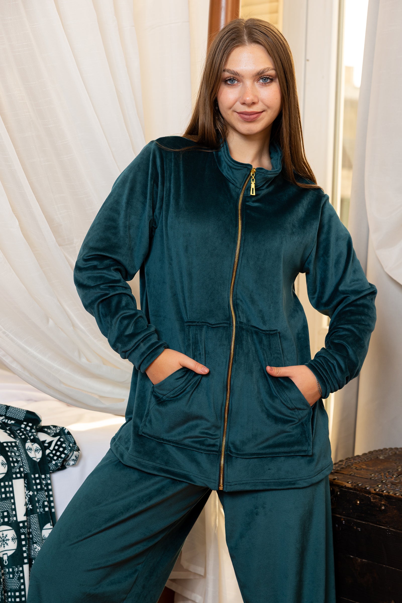 Emerald Zip Lounge Set
