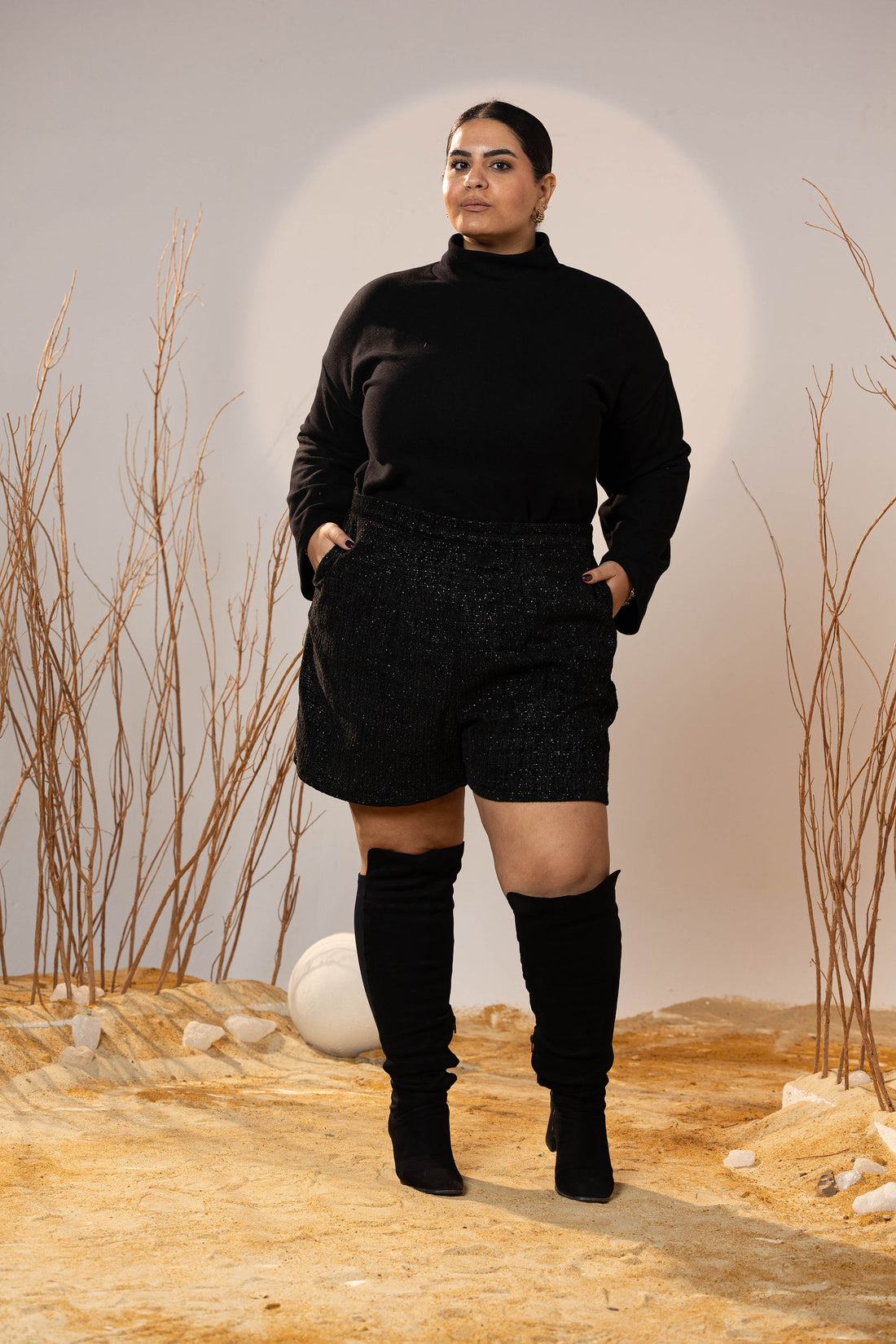 Evening Tweed Shorts