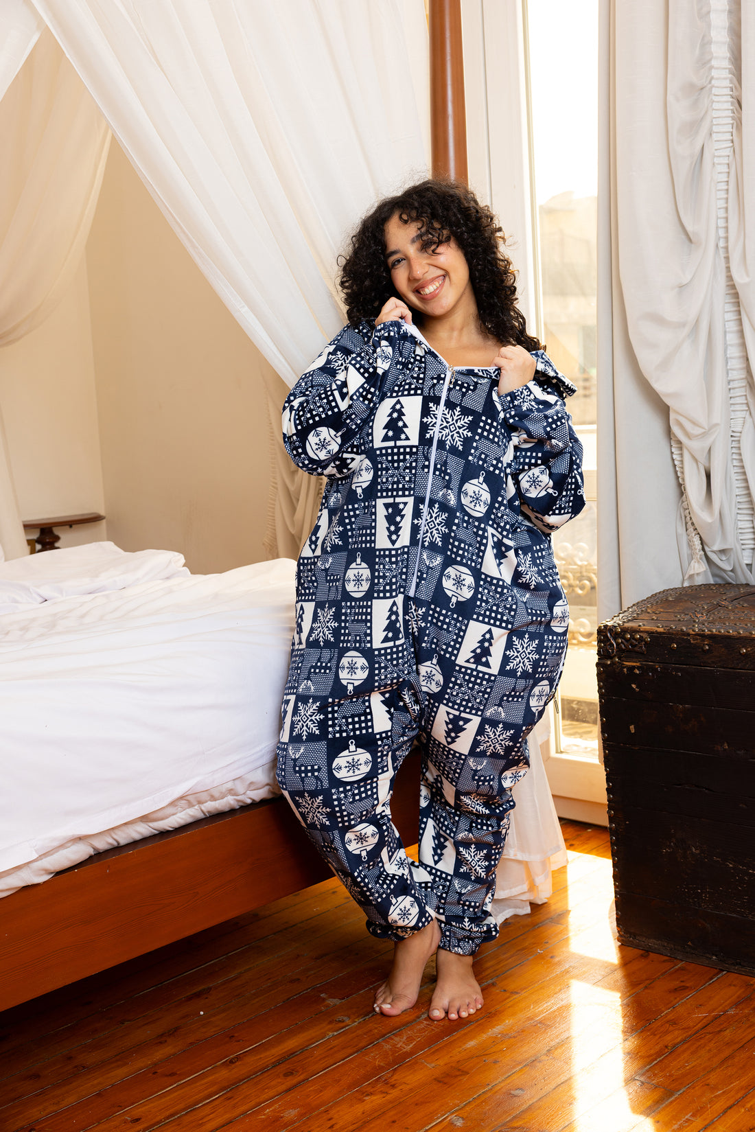 Festive Navy Onesie
