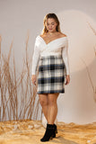 Frosted Plaid Mini Skirt