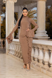 Full Stretched Dress - Beige