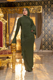 Full Stretched Dress - Olive Green