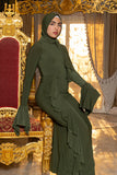 Full Stretched Dress - Olive Green