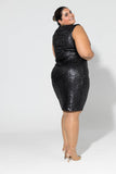 Glimmer Sequin Dress - Black v2