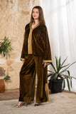 Golden Olive Velvet Set