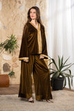 Golden Olive Velvet Set