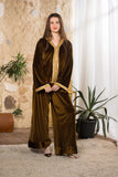 Golden Olive Velvet Set