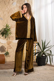Golden Olive Velvet Set