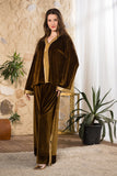 Golden Olive Velvet Set
